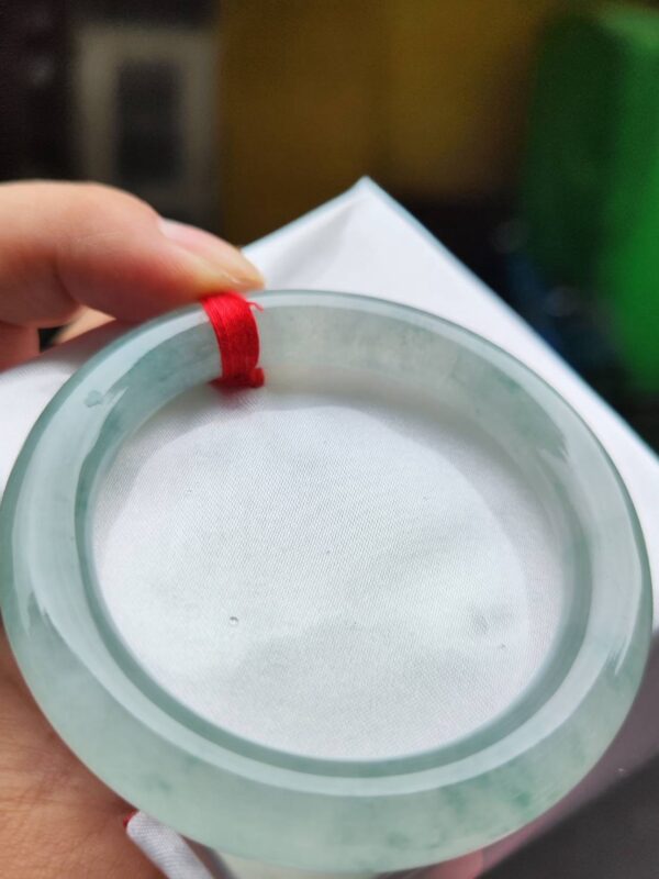 🔥 頂級放光玻璃種圓骨正圈手鐲 🔥