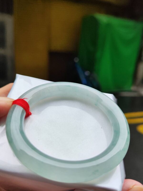 🔥 頂級放光玻璃種圓骨正圈手鐲 🔥