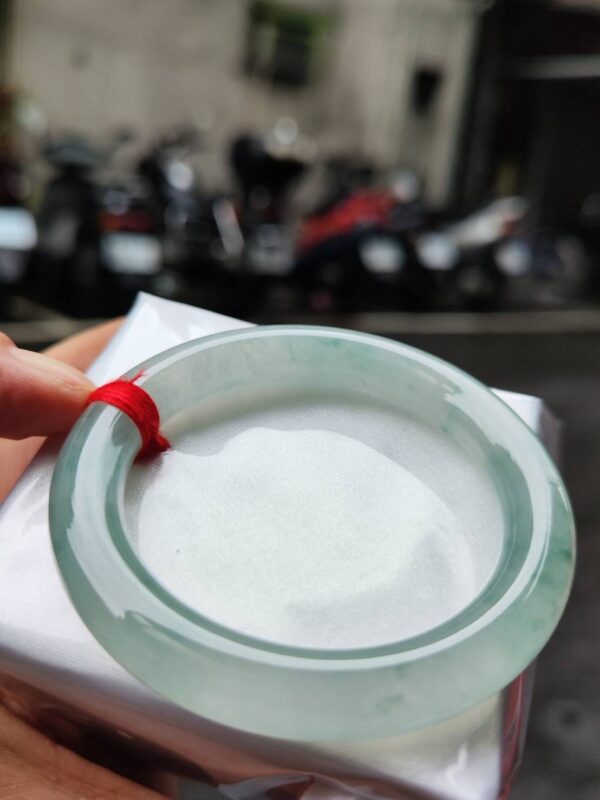 🔥 頂級放光玻璃種圓骨正圈手鐲 🔥