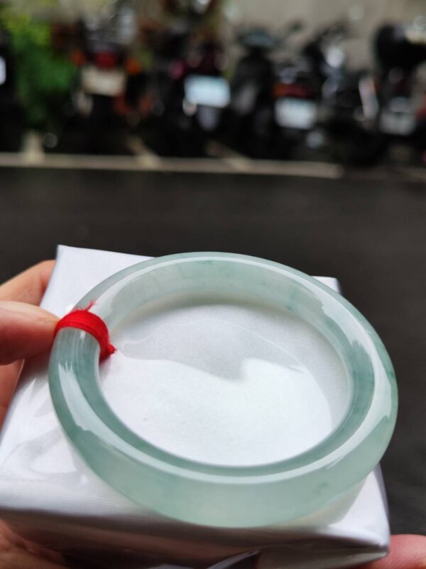 🔥 頂級放光玻璃種圓骨正圈手鐲 🔥