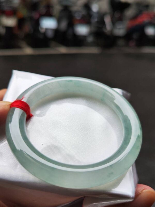 🔥 頂級放光玻璃種圓骨正圈手鐲 🔥