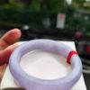 🌸 濃豔粉紫羅蘭滿色正圈手鐲｜天然緬甸玉A貨 🌸