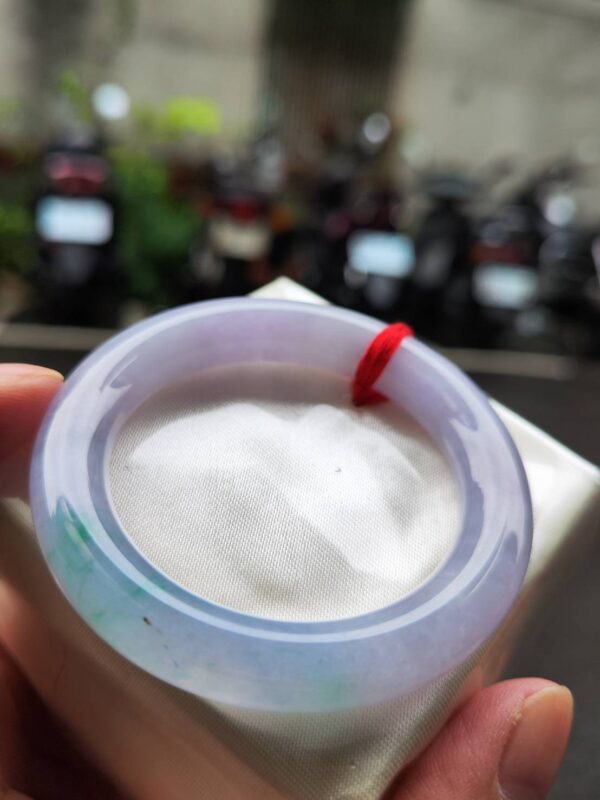 🌸 冰透濃豔粉紫羅蘭春彩正圈圓骨胖胖鐲 🌸