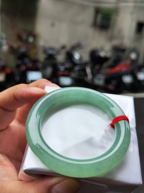 🔥 冰種滿綠粗圓骨 正圈手鐲 🔥