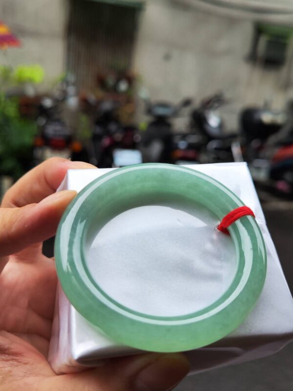 🔥 冰種滿綠粗圓骨 正圈手鐲 🔥