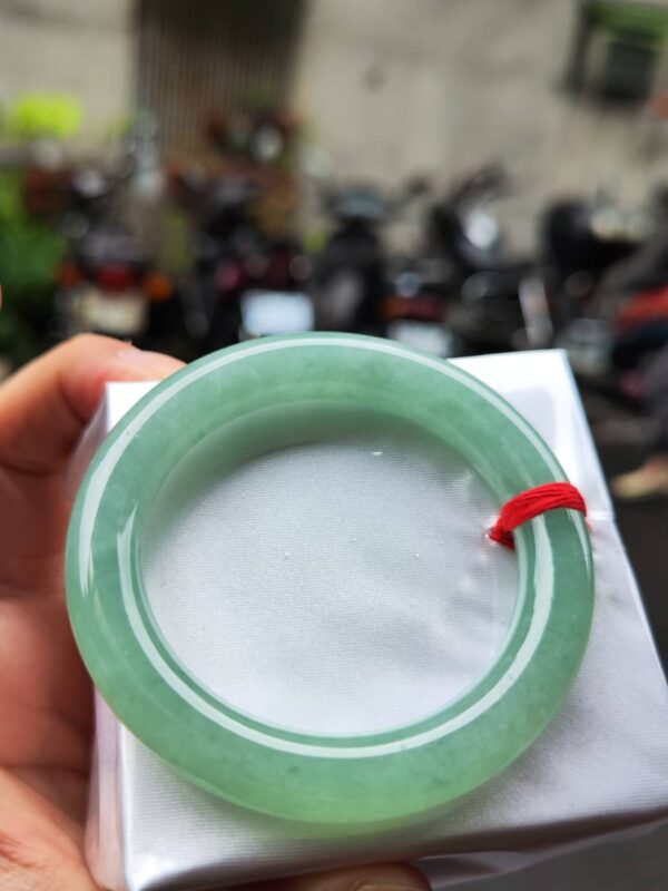 🔥 冰種滿綠粗圓骨 正圈手鐲 🔥