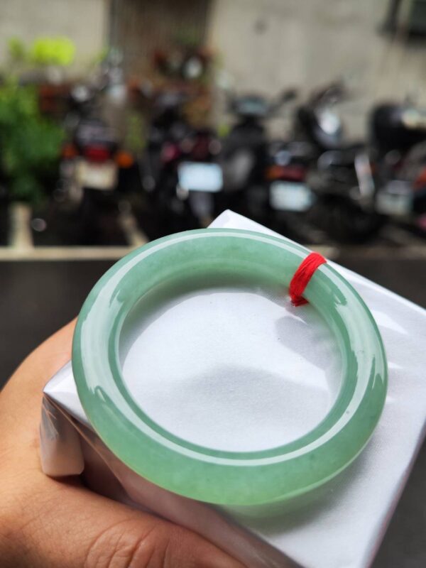 🔥 冰種滿綠粗圓骨 正圈手鐲 🔥