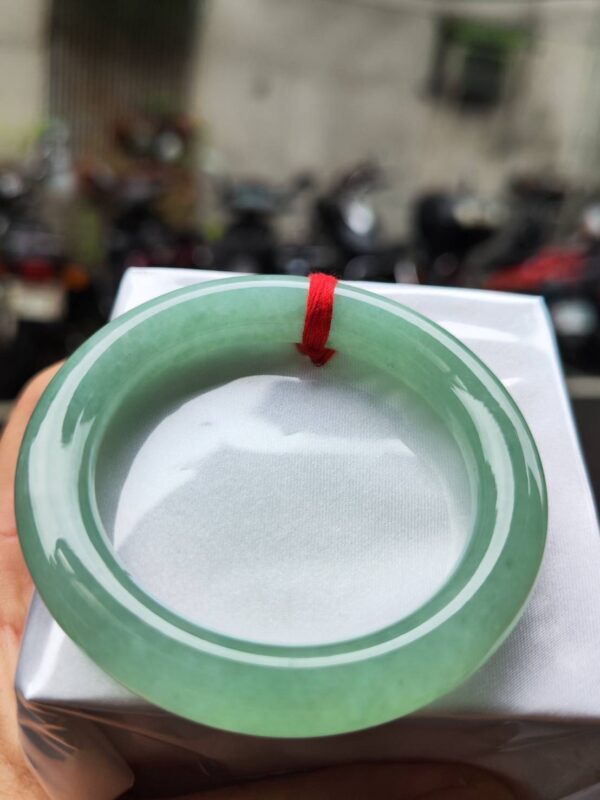 🔥 冰種滿綠粗圓骨 正圈手鐲 🔥