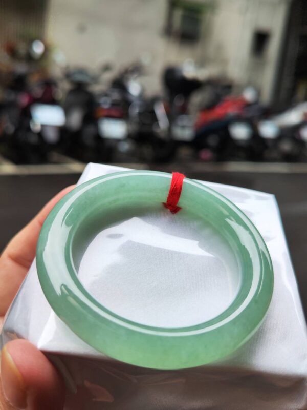 🔥 冰種滿綠粗圓骨 正圈手鐲 🔥