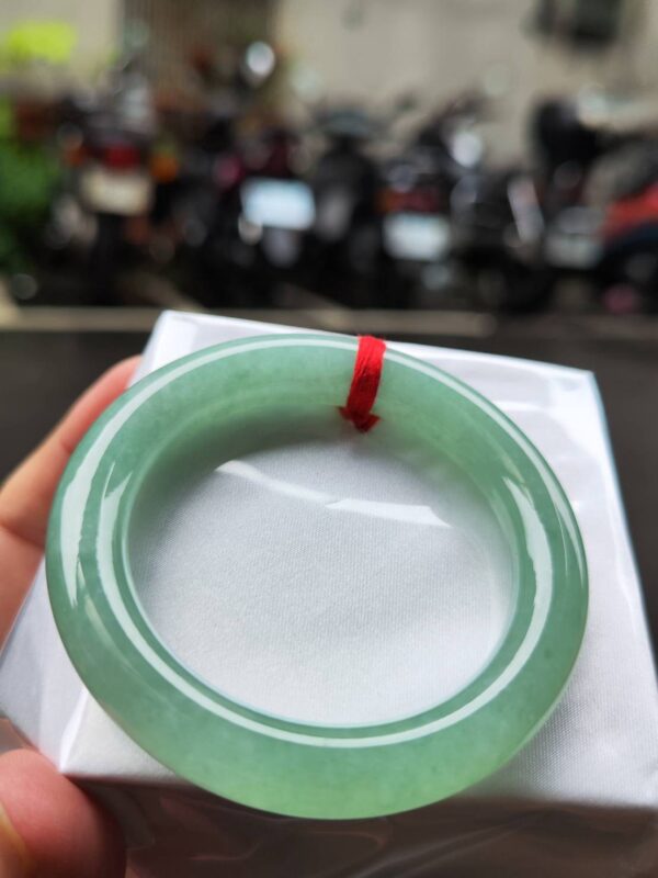 🔥 冰種滿綠粗圓骨 正圈手鐲 🔥