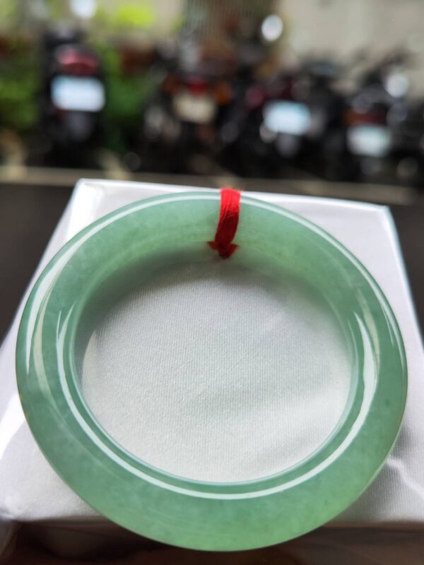 🔥 冰種滿綠粗圓骨 正圈手鐲 🔥