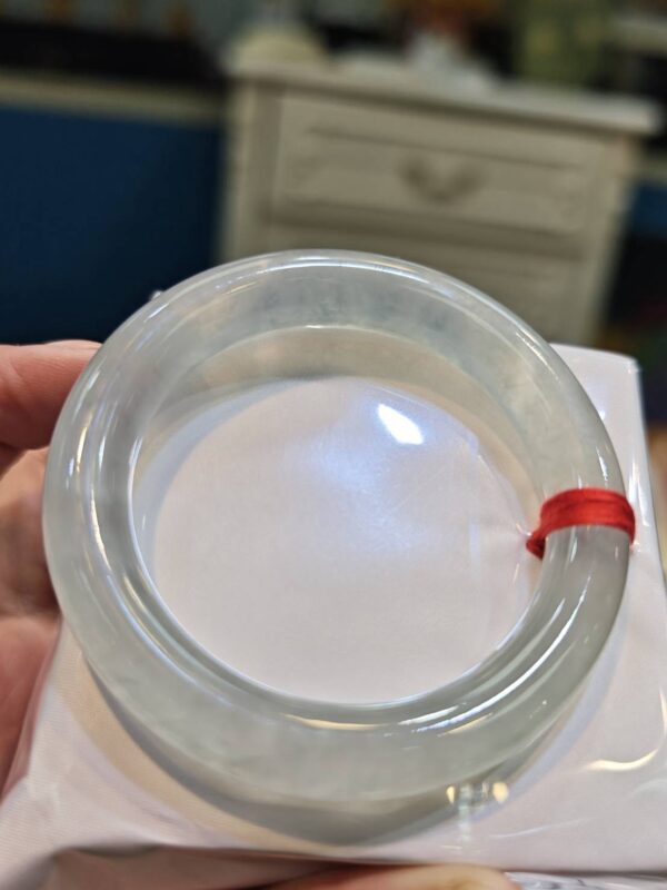 🔥 放光玻璃種粗圓骨 正圈手鐲 🔥