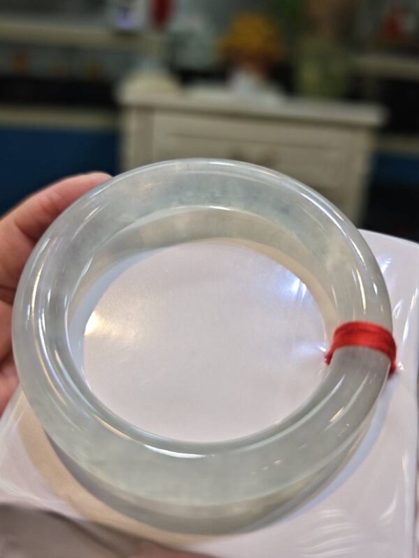 🔥 放光玻璃種粗圓骨 正圈手鐲 🔥