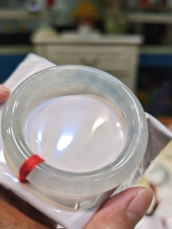 🔥 放光玻璃種粗圓骨 正圈手鐲 🔥