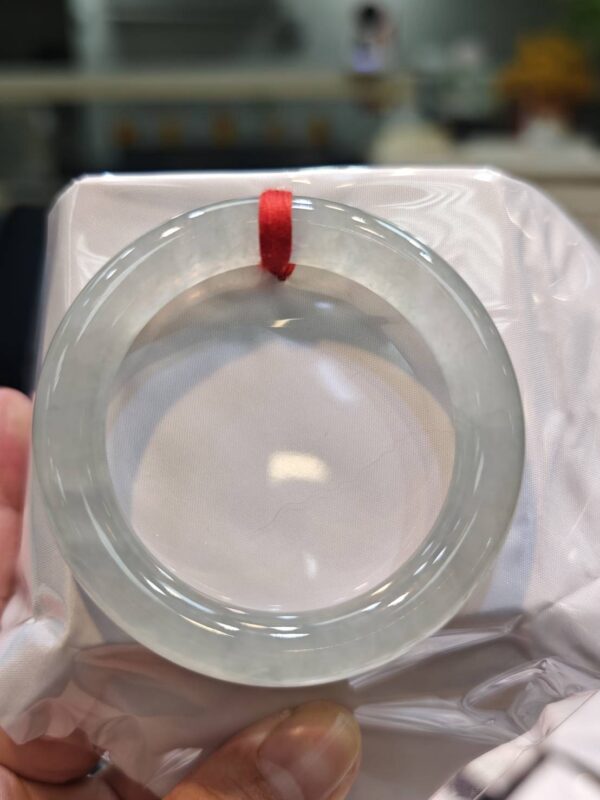 🔥 放光玻璃種粗圓骨 正圈手鐲 🔥