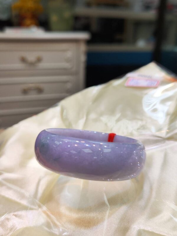 🌸 紫羅蘭正圈輪胎鐲｜天然緬甸玉A貨 🌸