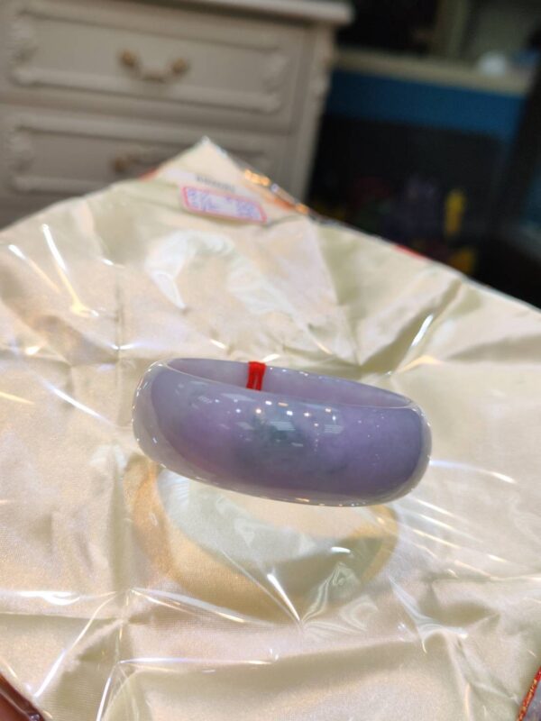 🌸 紫羅蘭正圈輪胎鐲｜天然緬甸玉A貨 🌸