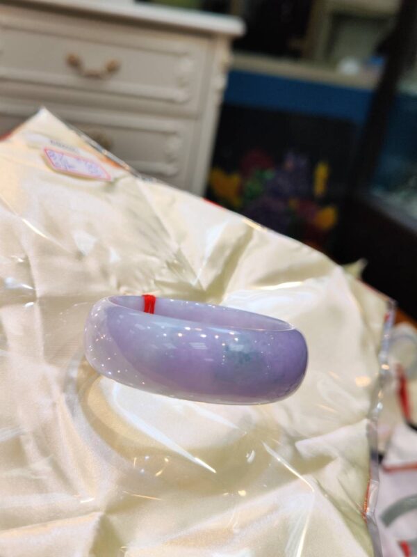 🌸 紫羅蘭正圈輪胎鐲｜天然緬甸玉A貨 🌸