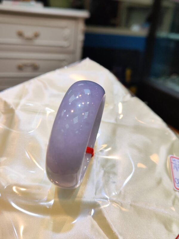 🌸 紫羅蘭正圈輪胎鐲｜天然緬甸玉A貨 🌸