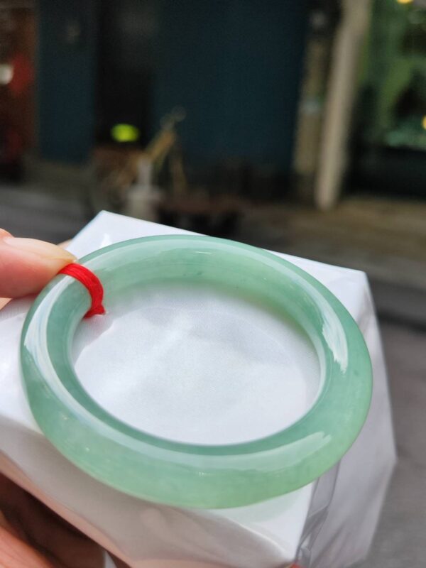 🔥 冰種滿綠粗圓骨 正圈手鐲 🔥