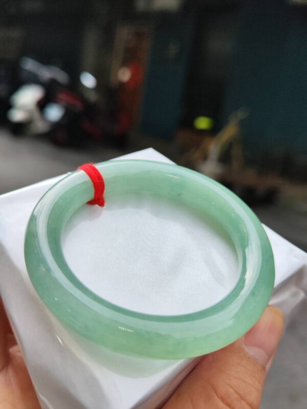 🔥 冰種滿綠粗圓骨 正圈手鐲 🔥