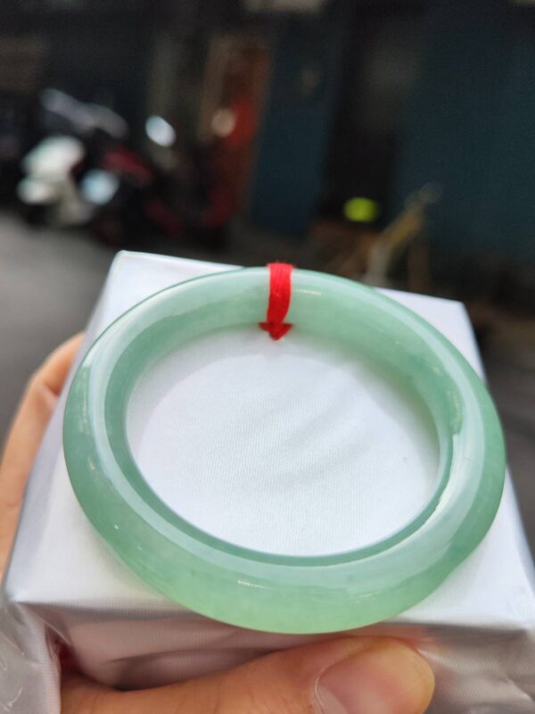 🔥 冰種滿綠粗圓骨 正圈手鐲 🔥