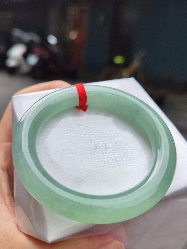 🔥 冰種滿綠粗圓骨 正圈手鐲 🔥