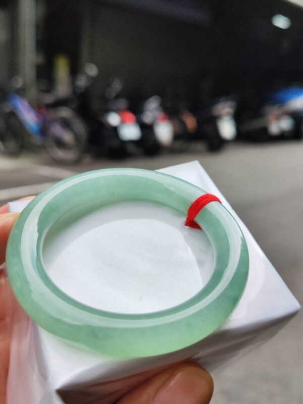 🔥 冰種滿綠粗圓骨 正圈手鐲 🔥