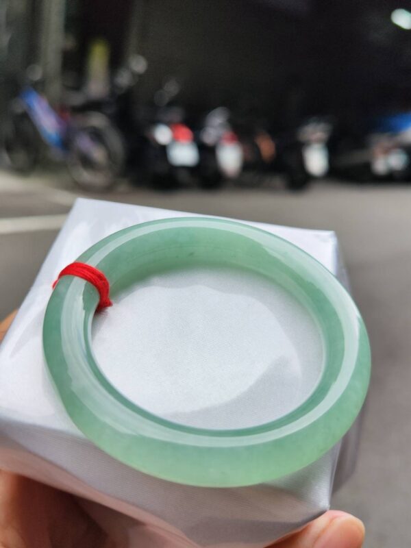 🔥 冰種滿綠粗圓骨 正圈手鐲 🔥