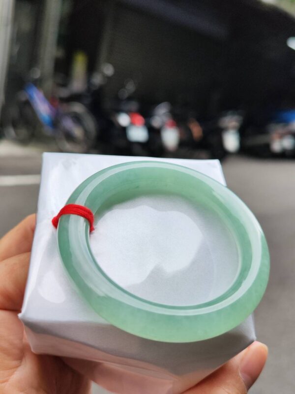 🔥 冰種滿綠粗圓骨 正圈手鐲 🔥