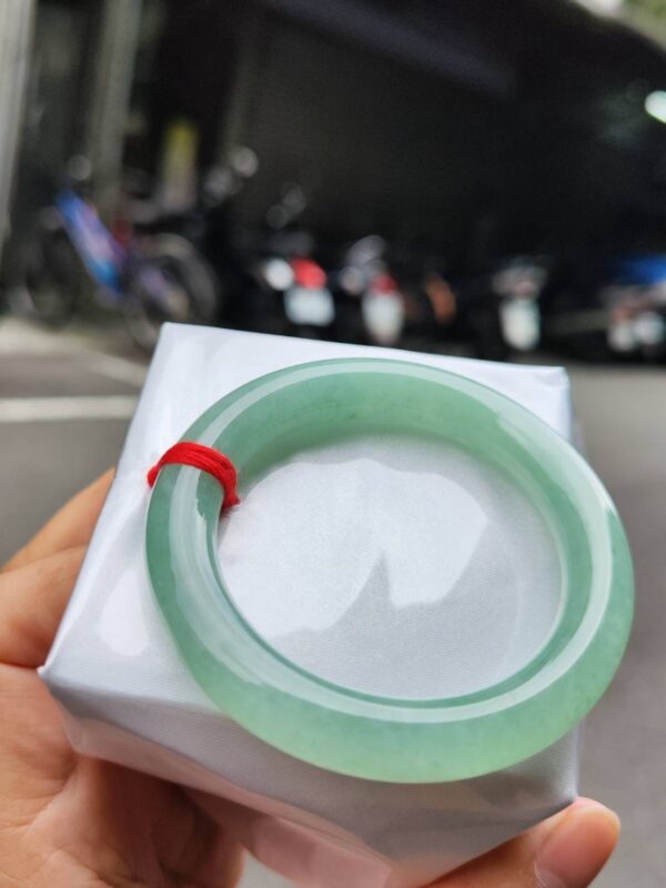🔥 冰種滿綠粗圓骨 正圈手鐲 🔥