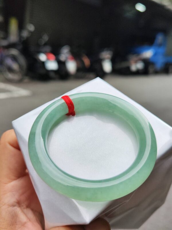🔥 冰種滿綠粗圓骨 正圈手鐲 🔥