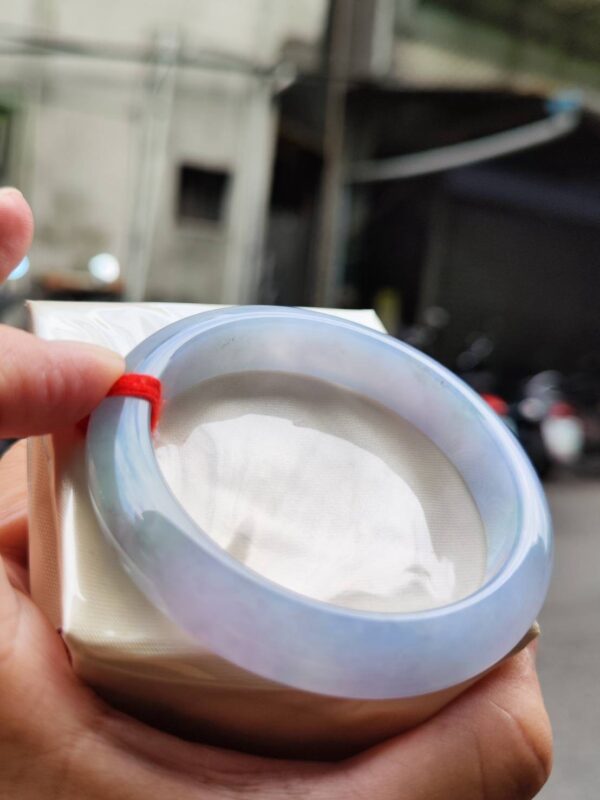 🌸冰種芙蓉紫羅蘭正圈手鐲｜天然緬甸玉A貨 🌸