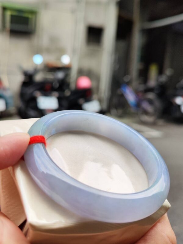 🌸冰種芙蓉紫羅蘭正圈手鐲｜天然緬甸玉A貨 🌸