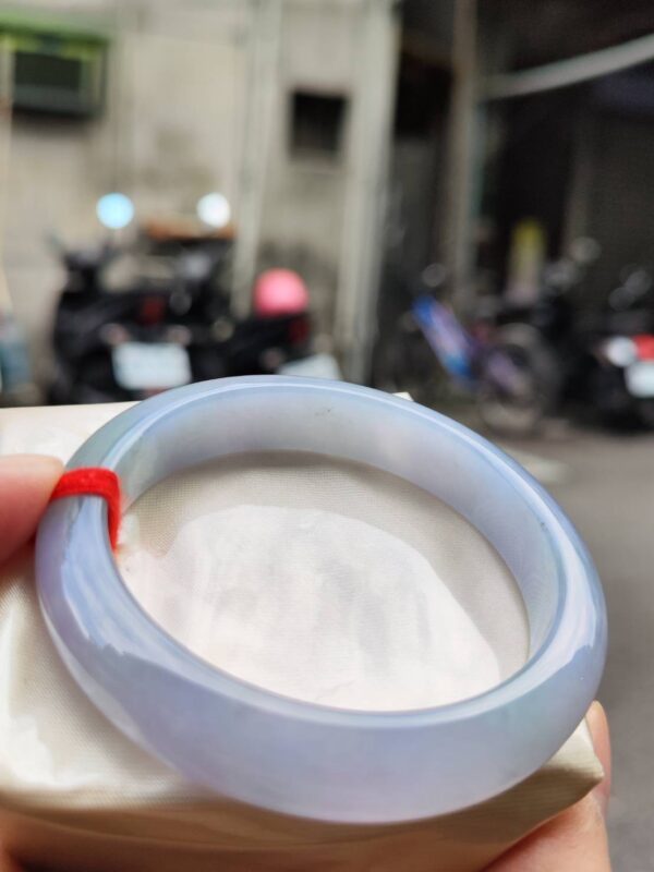 🌸冰種芙蓉紫羅蘭正圈手鐲｜天然緬甸玉A貨 🌸