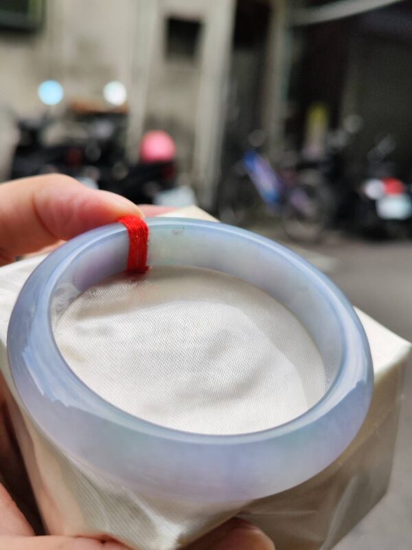 🌸冰種芙蓉紫羅蘭正圈手鐲｜天然緬甸玉A貨 🌸