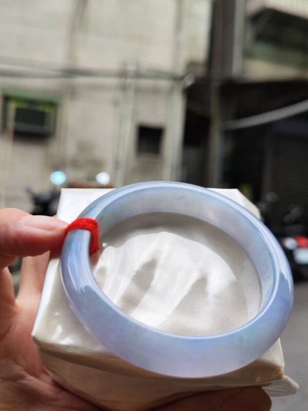 🌸冰種芙蓉紫羅蘭正圈手鐲｜天然緬甸玉A貨 🌸