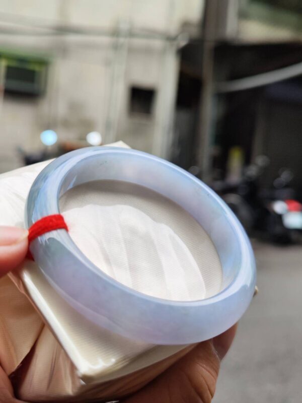 🌸冰種芙蓉紫羅蘭正圈手鐲｜天然緬甸玉A貨 🌸