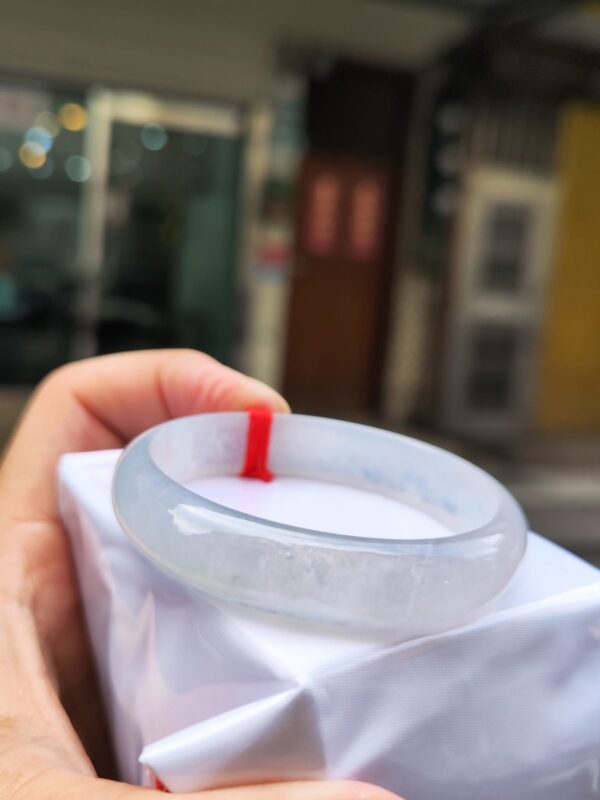 💎天然緬甸玉A貨放光玻璃種正圈手鐲 💎