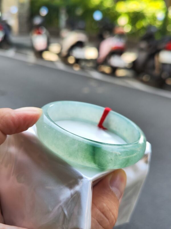 💎天然緬甸玉A貨冰玻種寬版正圈手鐲 💎