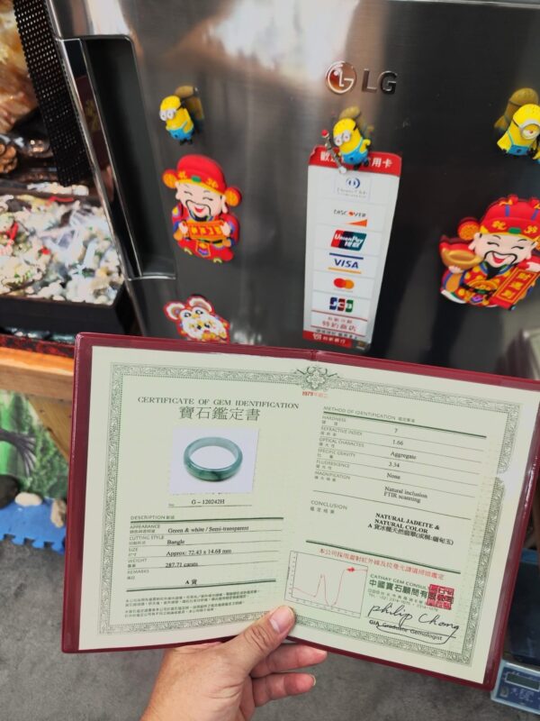 💎天然緬甸玉A貨冰玻種寬版正圈手鐲 💎