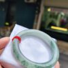 💎天然緬甸玉A貨 冰種飄花圓骨正圈手鐲 💎