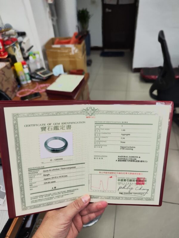 💎天然緬甸玉A貨 玻璃種飄花正圈手鐲 💎