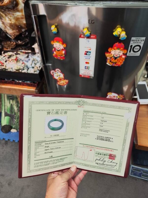 🌸 淡紫羅蘭春彩圓骨正圈手鐲｜天然緬甸玉A貨 🌸