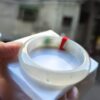 💎天然緬甸玉A貨 冰種放光飄花正圈手鐲 💎