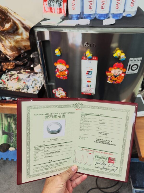 💎天然緬甸玉A貨 冰種放光飄花正圈手鐲 💎