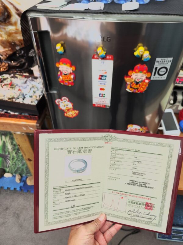 ✨ 頂級放光玻璃種飄花正圈手鐲 ✨