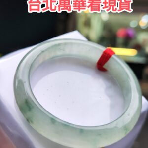 ✨ 放光玻璃種飄花正圈手鐲 ✨