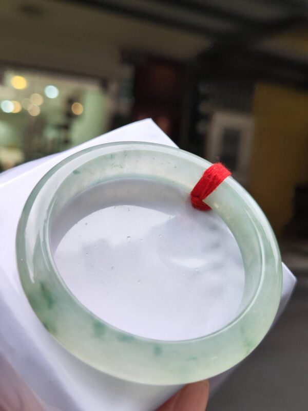 ✨ 放光玻璃種飄花正圈手鐲 ✨