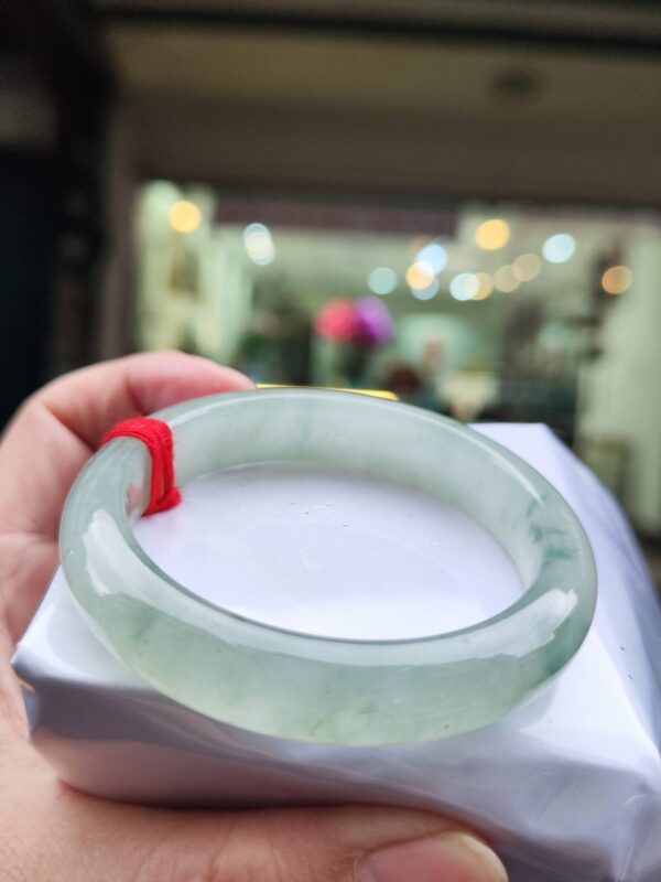 ✨ 放光玻璃種飄花正圈手鐲 ✨